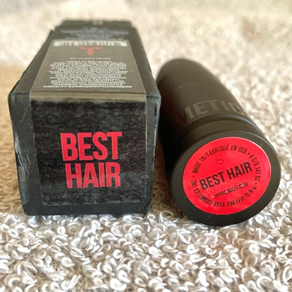 Jeffree Star Velvet trap lipstick in shade Best hair, a vibrant red new in box